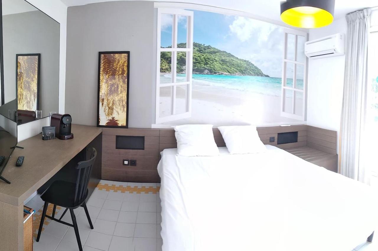 Studio Avec Grande Piscine, Plage Vanille Caraibes Saint-Francois  Exterior foto