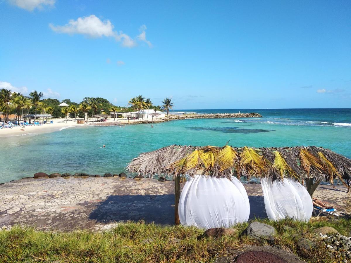 Studio Avec Grande Piscine, Plage Vanille Caraibes Saint-Francois  Exterior foto